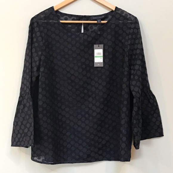 Tommy Hilfiger Tops - *JUST REDUCED* NWT Tommy Hilfiger Polka Dot Top